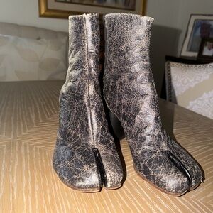 Maison Martin Margiela Brown Tabi Ankle Boots